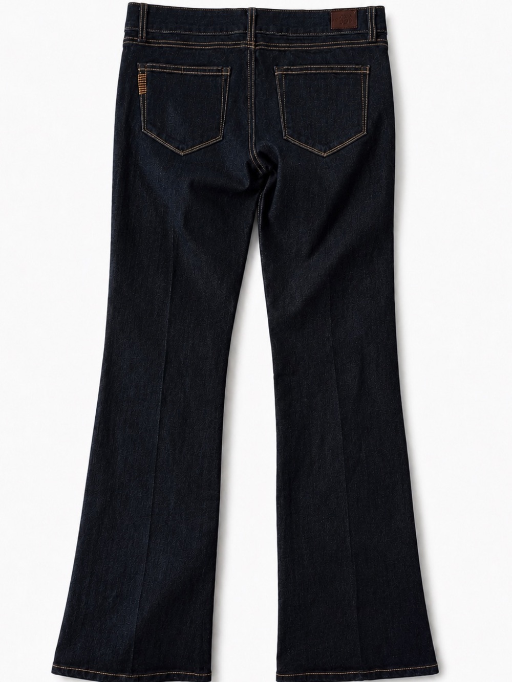 PAIGE Skyline Boot (28x32P) Jeans Carson Dark Wash Mid Rise Slim Flare - Picture 3 of 14